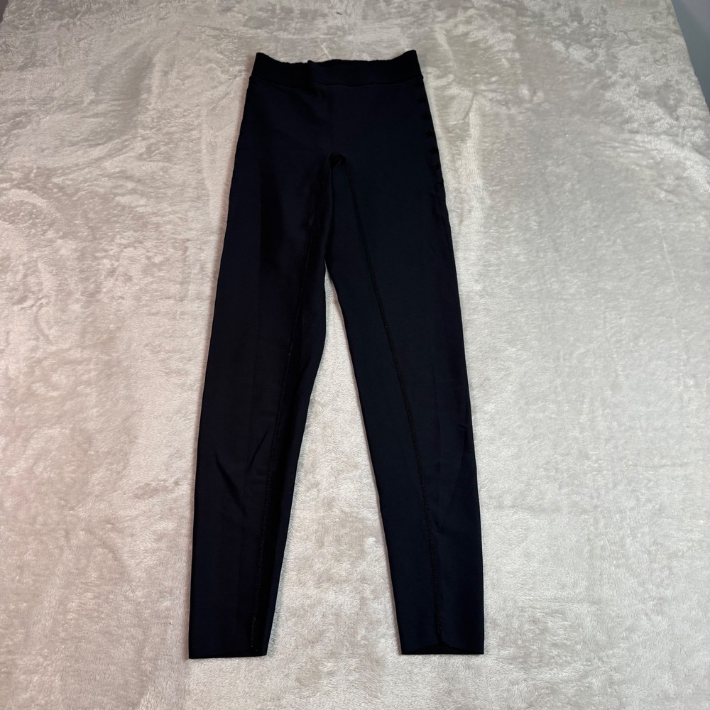 Ultracor Black Womens Star High Rise Compression Ankle Leggings XS